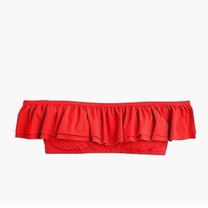 J. Crew Ruffle off-the-Shoulder bikini top